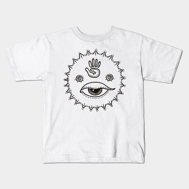 Female #011 Kids T-Shirt by Olga Berlet